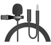 Mini Portable Lavalier Microphone Condenser Clip-on Lapel Mic Wired USB 3.5mm Type-C Microfon For Cell Smart Phone for Laptop PC