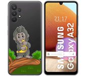 Tumundosmartphone Funda Gel Transparente para Samsung Galaxy A32 4G diseño Mono Dibujos