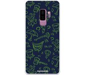 Funda original compatible con Samsung Galaxy S9 Plus - Batman Patt Villain Clear