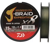2024 DAIWA  J-BRAID Expedition X8 Fishing Line 150/300M Braided PE