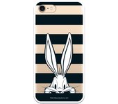 Funda original compatible con iPhone 7 o IPhone 8 o SE 2020 con un diseño de Bugs Bunny Franjas Negras