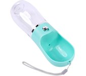 COTTECOTA- Bebedero para Mascotas Botella Agua 380ml Perro Botella de Agua para Mascotas Bebedero Portátil de Viaje para Perros y Gatos Fuente Portátil para Mascotas Varios Colores para Mascotas para Perros y Gatos Caminar al Aire Libre Senderismo Viajes