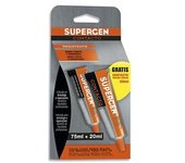 Superga Supergen Contacto 75ml + Incoloro 20ml PR 62600 - Adhesivos y Cintas Adhesivas para Paredes