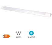 Regleta Slimline Fast BAME GSC EVOLUTION1.20m 36W Luz Blanca 6000K 4000 Lúmenes IP20 Aluminio Blanco