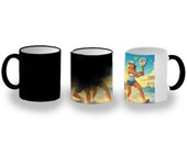 MERCHANDMANIA TAZA MÁGICA juego padel raquetas amigos deporte playa magic mug