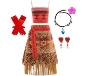 Summer Vaiana Fantasy Children New Movies Girls Carnival Dress Clothing Set Kids Princess Party Dress Christmas Moana 2 Costume