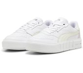 Zapatillas puma cali court blanco violeta de mujer.