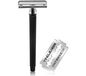 1 Razor Handle + 1 Blade Men Shaving Classic Manual Shaver Double Edges Safety Razors Metal Traditional Shaver