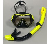 Nuevo traje de snorkel HD antivaho con gafas de buceo de vidrio templado y máscara de tubo de respiración de silicona.