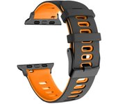 Silicone Watch Strap For Apple Watch Bands 44mm 40mm 49mm 45mm 41mm 38-42mm Sport Bracelet IWatch Series 8 se 9 7 6 5 4 3 Ultra2