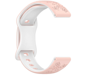 18mm 20mm 22mm Silicone Engraved Band for Huawei GT5 GT4 41mm 46mm Women Band for Samsung Galaxy 7 6 5 40mm 44mm Strap Bracelet
