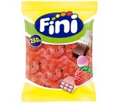 Fini Golosinas caramelos de goma Bolsa de 250u gran surtidos de modelos a elegir fresas salvajes,dedos brillos,dentaduras,huevos fritos,melones,tropy jelly,moras,melecoton,ladrillos,gusanos,huesos brillo,cerezas,beso,botella cola,calaveras,pulpos etc...
