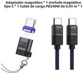 PD 240W USB C To Type C Magnetic Adapter 480 Mbps Data Transfer Fast Charging Magnet Converter For MacBook Air/Pro/Steam Deck