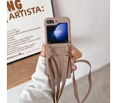 Crossbody Wallet with Card Holder Phone Case for Samsung Galaxy Z Flip 6 5 4 3 Flip6 Flip5 Flip4 Flip3 Leather Protective Cover