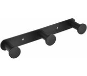 Gancho para toallas Ganchos para toallas Gancho de pared Perchero Toallero Gancho de pared para baño de acero inoxidable Ganchos para baño y cocina (de pared, 3 ganchos negros) Girasol