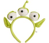 Headband Verde De Alienígena Para Cosplay Accesorio De Peluca De Tres Ojos De Dibujos Animados Diverido Para Mujeres Y Niños
