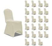 vidaXL 24x Funda Silla Elástica Cubiertas Comedor Boda Muebles Salón Color Burdeos,  Negro,  Crema y mas