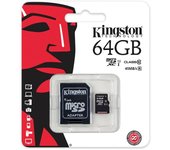 Kingston Tarjeta de Memoria MicroSD 64GB Negra