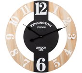 Reloj de Pared Metal y Madera 60x5x60 Cm - Adda Home