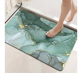 Marbling Pattern Bath Mat Super Absorbent Shower Room Indoor Doormats Washable Easy Clean Diatomite Rugs Washroom Floor Carpet