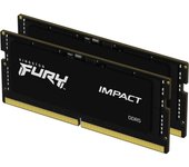 Memoria ram ddr5 32gb 2 x 16gb kingston - sodimm - 5600mhz - pc5 44800 - fury impact - cl40 - 1.1v
