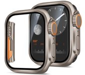Glass+Case for Apple Watch 45mm 44mm 41mm 40mm 42mm 38mm Screen Protector Cover Change Ultra Bumper iWatch Series 8 7 SE 6 5 3