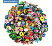 Lots of Random Style Shoe buckle Sandals, 6/30/60/200Pcs Assorted Varieties PVC Shoe Decorations Accessories