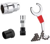 Bicycle Repair Tool Kits Bike Flywheel Removal Chain Breaker Cutter Crank Puller Bike Wrench Cassette Bracket Extractor Sets