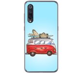 Tumundosmartphone Funda Gel Tpu para Xiaomi Mi 9 diseño Furgoneta Dibujos