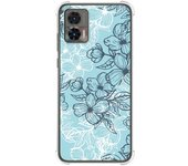 Funda Silicona Antigolpes para Motorola Edge 30 Neo 5G diseño Flores 03 Dibujos
