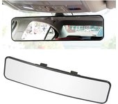 Espejo retrovisor universal para el interior del coche, Espejo retrovisor panorámico, Gran angular, Convexo, SUV, Truck (11,4 pulgadas de Largo x 2,9 pulgadas de alto)