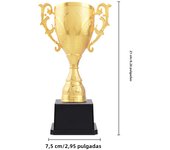 Gold Award Model Trophy Cups Plastic/Metal Sculpture Trophies 37/21/17cm Competition Soccer Craft Souvenirs Winner Medal