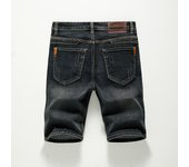 Summer Shorts Jeans Men Denim Pants Stretch Dark Blue Fashion Design Men's Jeans Slim Straight Male Short Jeans Hombre