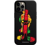 Funda original compatible con iPhone 12 Pro Max - Negro con un diseño de Marvin Sliced
