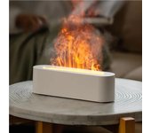 Deshumidificador Humidificador de aire de aromaterapia, lámpara de llama de 7 colores, difusor eléctrico USB ultrasónico niebla fría difusor de aceite esencial