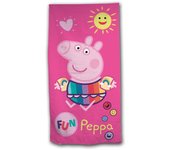 Toalla Playa Piscina infantil  Peppa Pig Oficial 70x140cm infantil de microfibra para niños