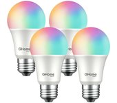 Bombilla LED Inteligente WiFi E27 Sin Necesidad de Hub Compatible Alexa, Echo y Google Home, Bombilla LED 806lm Equivalente ‎80 Watios, Bombilla RGB Blanco Cálido/Frío, 4 Pack