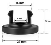 Gear Shift Knob Limiter Shifter Boot Retainer Adapter M10*1.5 Suitable for Honda Civic For Honda Fit