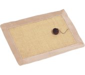 GREATOOL Alfombra rascador para Gatos, Divertido Juguete para ratón 40x50cm, rascador para Gatos de sisal Natural, Protector Duradero para Muebles contra rasguños para Gatos