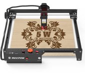 Máquina de grabado láser Mecpow X3 5W con cerradura de seguridad, parada de emergencia, detección de llamas, sensor de giroscopio - Enchufe de la UE