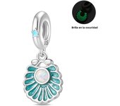 Ocean Series 925 Silver Luminous Shell Pearl Fishtail Tortoise Charms Beads Fit Pandora 925 Original Bracelets Fine DIY Jewelry
