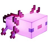 Lámpara de Minecraft Paladone Axolotl Light - Cinco Modos de Color