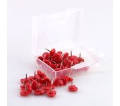 Heart Shape 50pcs Plastic Quality Cork Board Safety Colored Push Pins Thumb Tack Office School Accessories Supplies