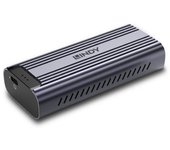 Lindy 43394 caja para disco duro externo Caja externa para unidad de estado sólido (SSD) Gris M.2