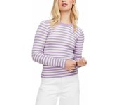 Camiseta JJXX Jodi blanco rayas lilas de canale para mujer