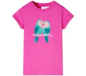 Camiseta Infantil dark pink 116