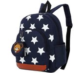 Mochila de guardería, mochila Infantil, estampado de estrellas y cartera de Oso, mochila Infantil