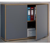 Armario de oficina de madera Archivador Mobiliario de oficina Armario Salia 2 pliegues anchura 100 cm puertas batientes Armario de oficina de madera Archivador Mobiliario de oficina Armario Salia 2 pliegues anchura 100 cm puertas batientes