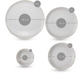Vajilla de Porcelana de 24 Piezas - Vajilla completa y elegante Kütahya Porselen Bone Crest para 6 Personas - 24 piezas – Vajilla exclusiva color blanco y oro