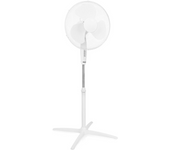 Ventilador de pie Tristar VE-5893, altura de pie ajustable 105-125cm, tres ajustes de flujo de aire, 40 cm de diámetro, potente motor de 45 W, silencioso